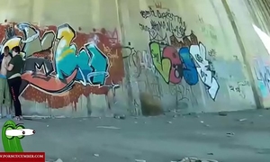 Fucking in the graffitis zone. raf072