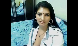 Hot & lascivious high class bhabhi home alone chatting on livecam