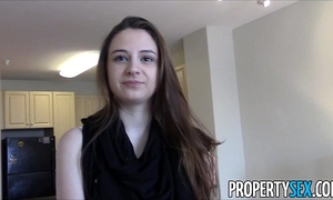 Propertysex - juvenile real estate agent with large natural billibongs homemade sex