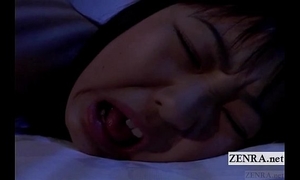 Subtitled uncensored nocturnal japan schoolgirl rimjob