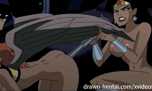 Justice league anime - 2 honeys for batman knob