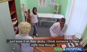 Fakehospital pretty patient was prepped by nurse