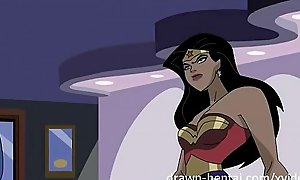 Superhero anime - wonder woman vs captain america