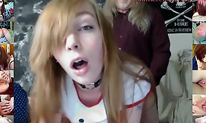 Gamergirlroxy in old & young deepthroat creampi...