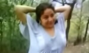 Housewife Aunty sucking and fucking in jungle