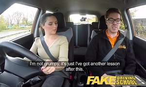 Fake driving school little english legal age teenager receives screwed after her lesson