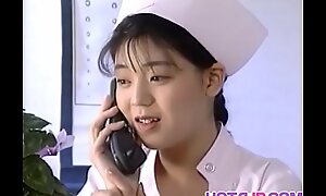 Eri Ueno nurse is fucked on hospital bed