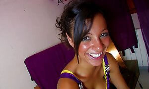 Beautiful french Milf Katina ends her porn debut with a huge facial