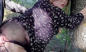 Fucked a horny hitchhiker and cum on her big ass