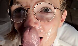 big cumshot on my mouth and i play with cum