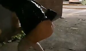 Classy pisses in the street for a pound and gets caught