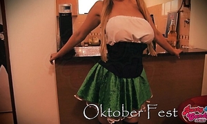 Busty candy celebrating oktober fest! breasty big-ass golden-haired!