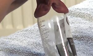 Nicole DuPapillon UK's Longest Labia clips weights to her lips and fucks her gaping pussy with different bottles