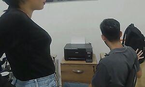 Horny teacher is fucked by her student in exchange for raising her grades CUM -MOUTH - Porn in Spanish