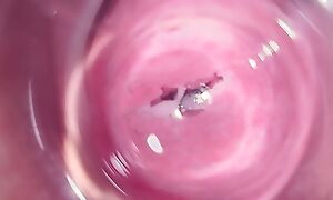Inside Mia's vagina, internal camera in teen pussy