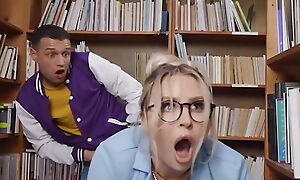Blake Blossom Gets Fucked At The Library & Gets Caught By Jenna Starr Who Wants To Join For A Threesome - Brazzers