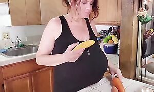 Mature BBW with massive tits goes cock crazy