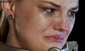 Poor Russian Babe Weeps as Whipped on Back