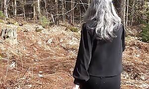 Sub Sarah Ordered to Masturbate in the Woods