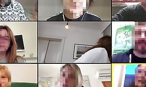 Mature teacher suck big cock during online conference call