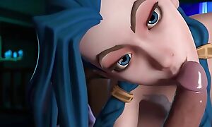 League of Legends - Night Time TV with Jinx (Nude Version) (Animation with Sound)