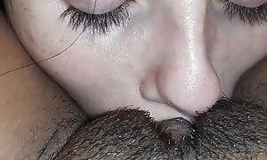 My dad's girl licks my belly button and tongue fucks my pussy - Lesbian_illusion