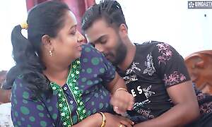 Desi Mallu Aunty enjoys his neighbor's Big Dick when she is all alone at home ( Hindi Audio )