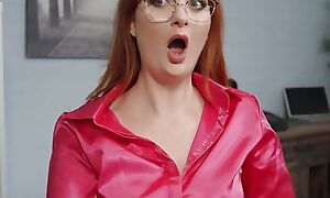 Busty Redhead Zara DuRose Takes A Huge Facial From Her Office Rival Danny D - BRAZZERS