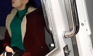 A stranger and a fellow traveler and I cumming in a train compartment - Lesbian-candys