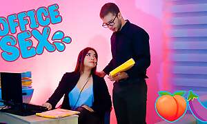 Secretary in stockings fucks handsome boss and she Squirt in the office - BrianEvanx & CelesteAlba