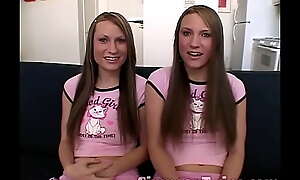 Simpson Twins Categorizing with the addition of masturbating with dildo on their tight Pussy in every direction together